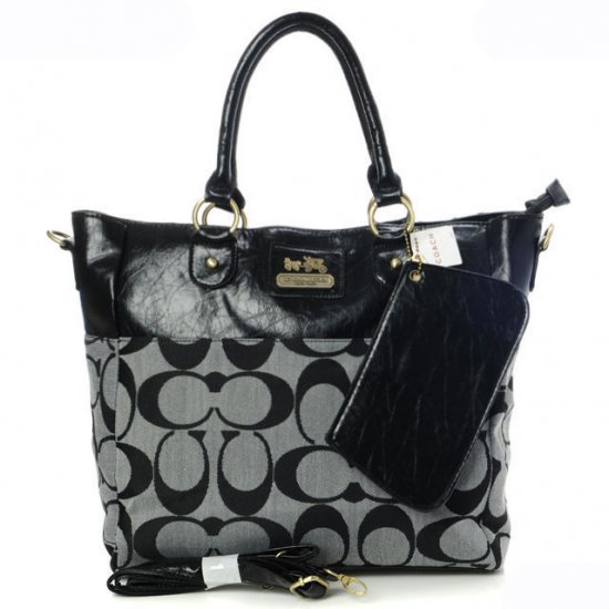 Coach In Signature Medium Grey Totes AOY Coach In Signature Medium Grey Totes AOY